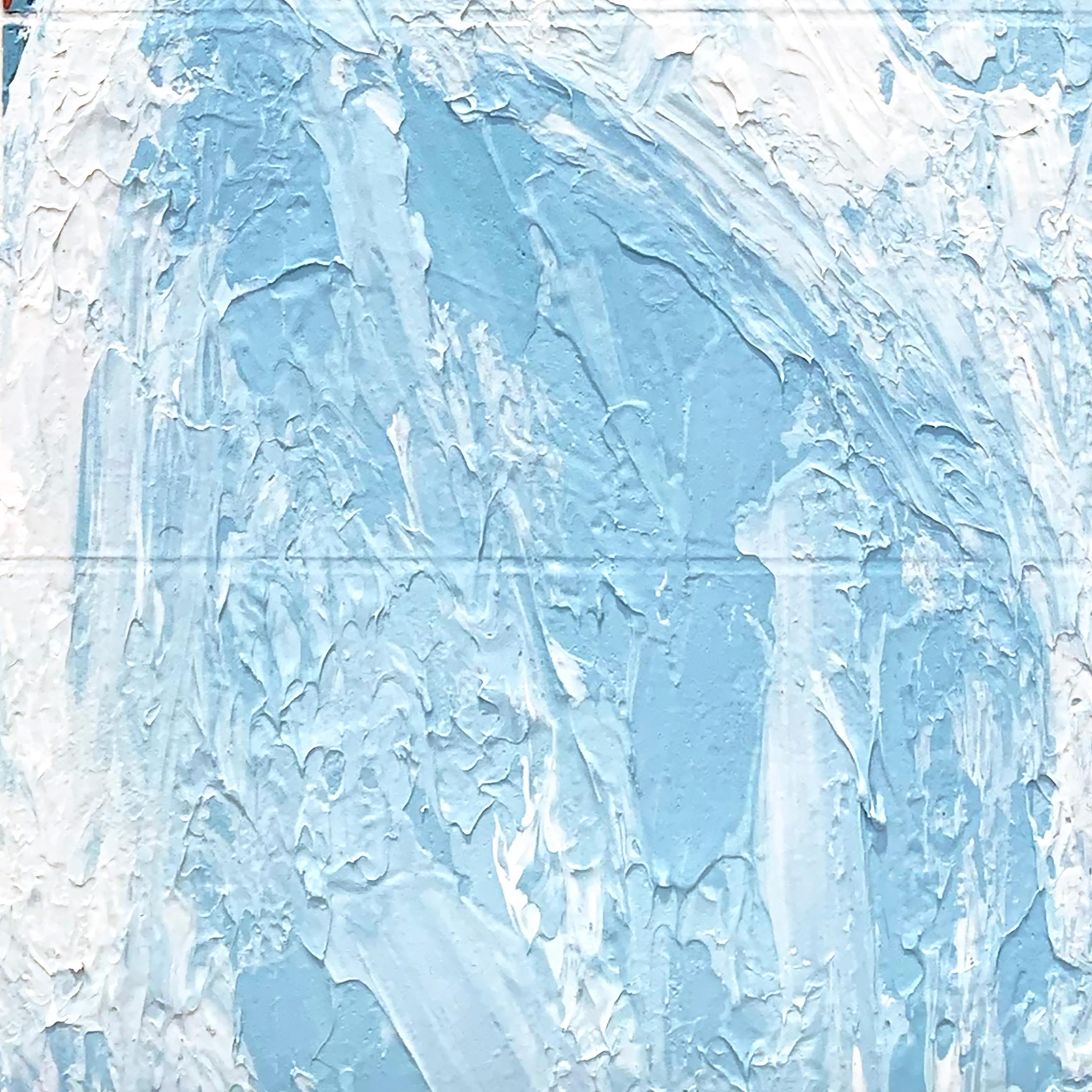 « Splash I », peinture acrylique originale évoquant le mouvement de l'eau, abstrait énergique  en vente 1