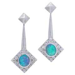 ANDREW GRIMA 18KT Gold Opal Earrings