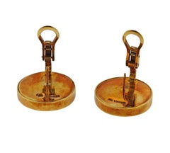 Andrew Grima Onyx Gold Earrings