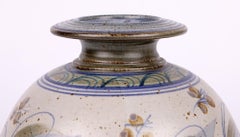 Andrew Hague Studio Pottery Vase with Trailing Foliage