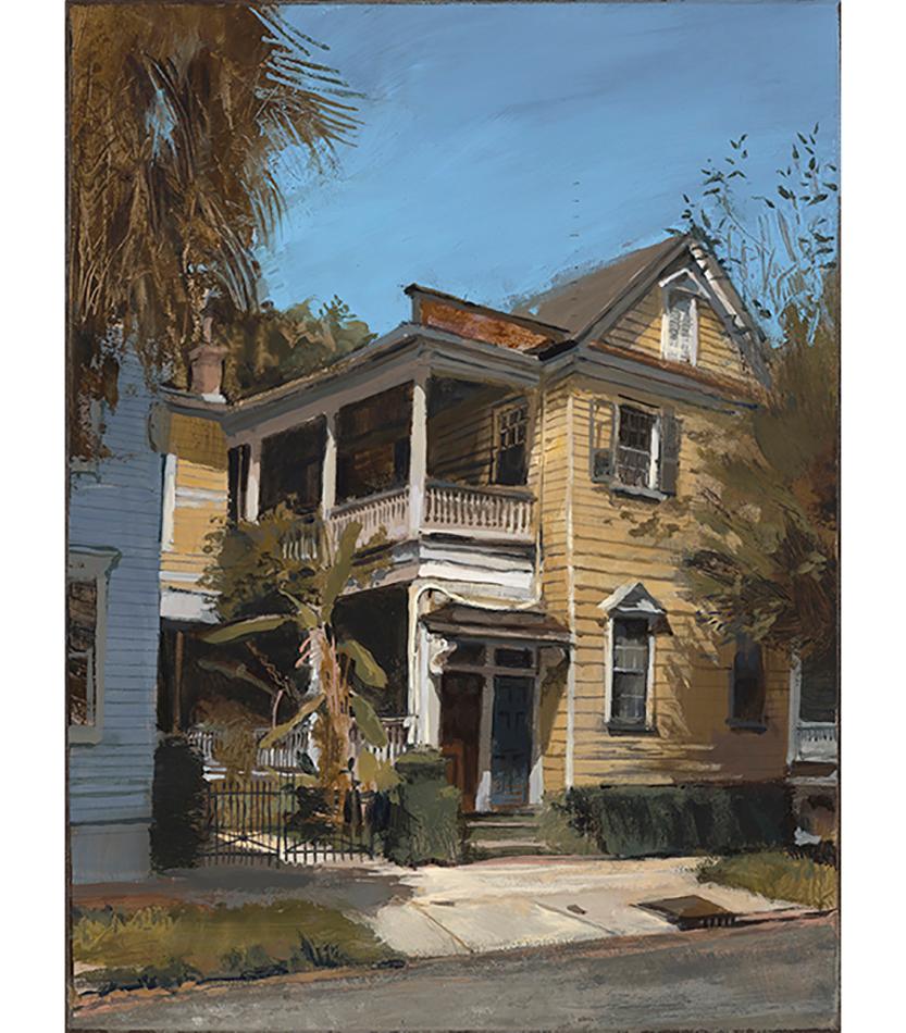 House in Charleston – Painting von Andrew Haines