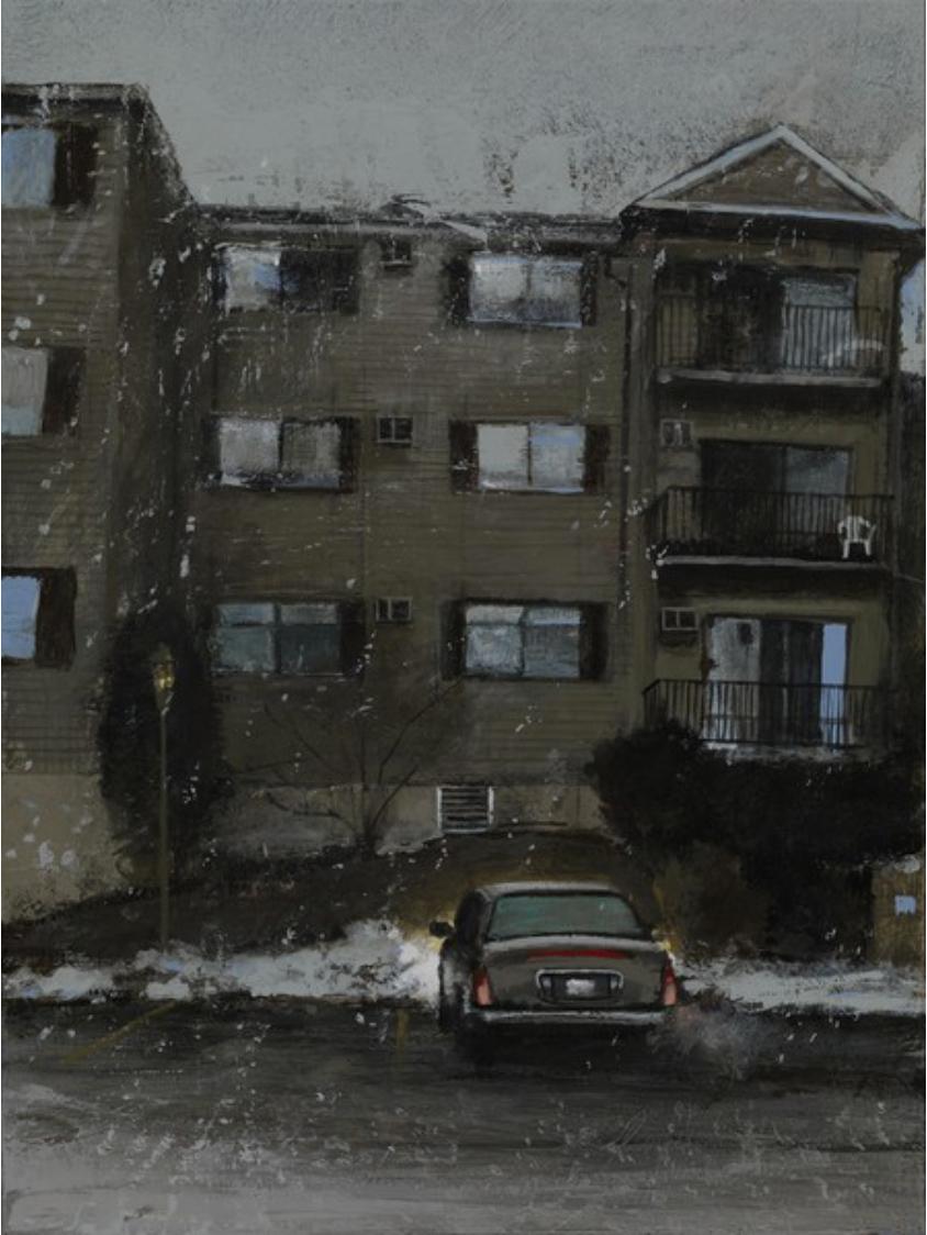 Ärmelloses Sleet – Painting von Andrew Haines