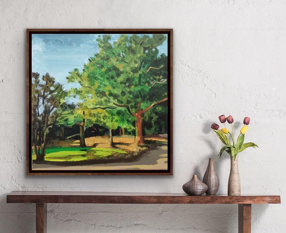 New Forest Pool, Andrew Halliday, Pittura contemporanea, Pittura di paesaggio - Painting di Andrew Halliday 