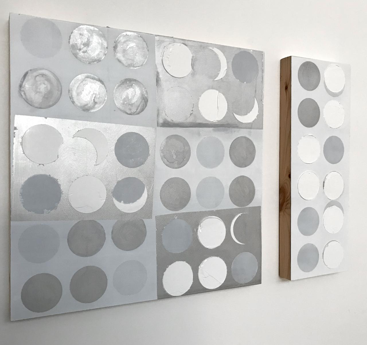Untitled (Aluminium circles) (Abstract Painting) 1