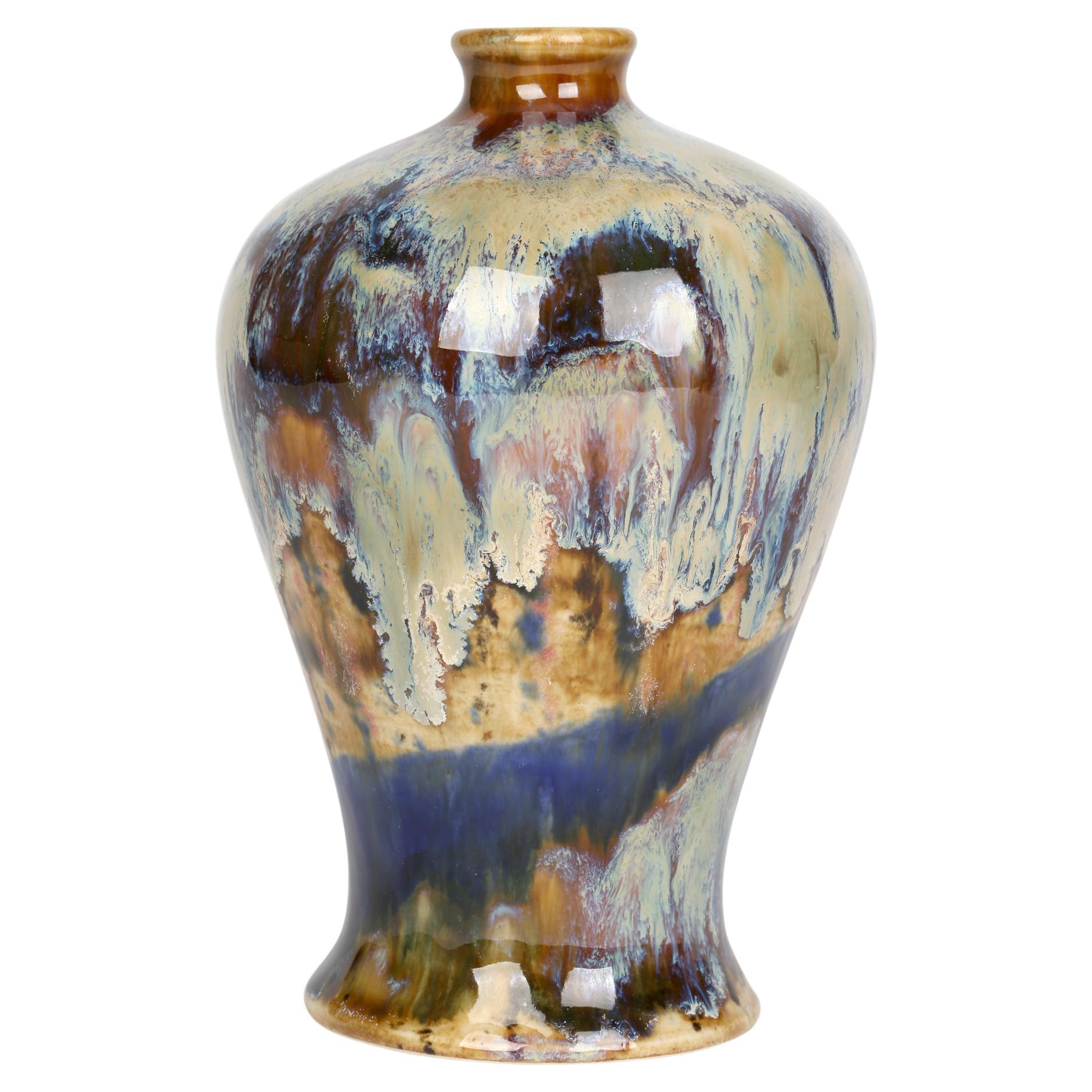 Andrew Hull Cobridge High Fired Trial Art Pottery Baluster Vase