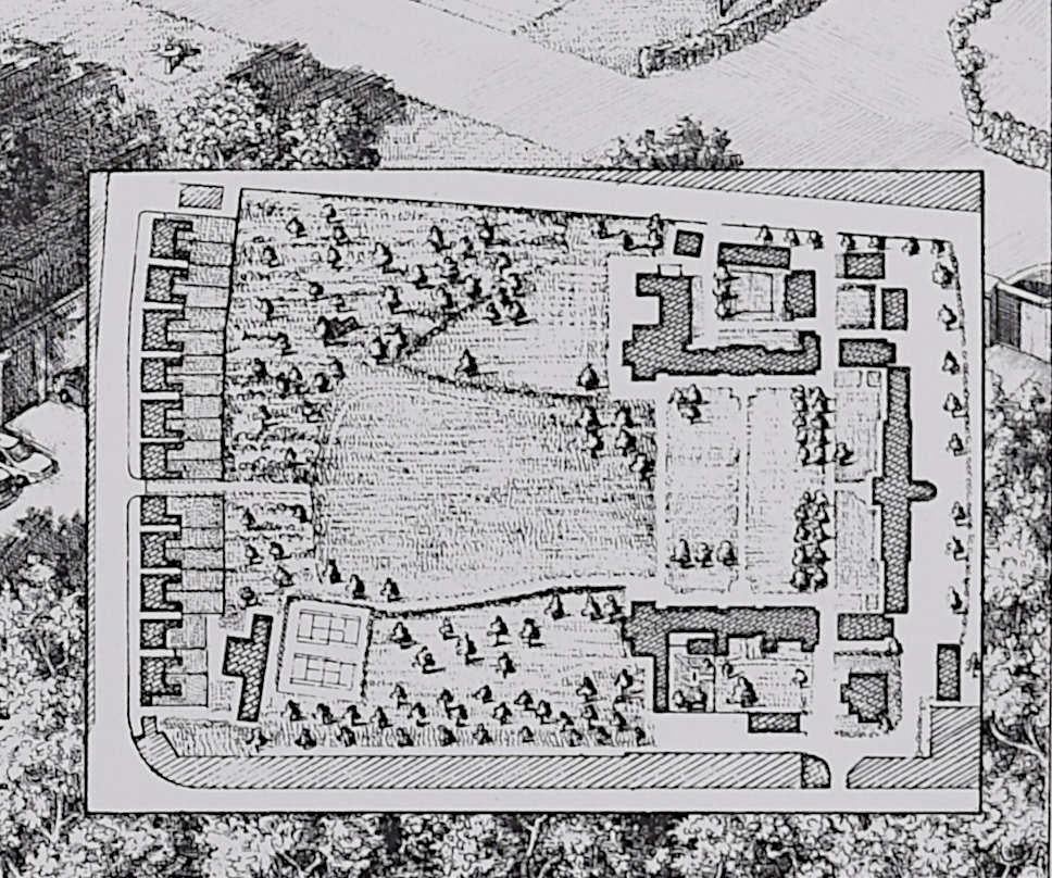 Downing College, Cambridge, engraving by Andrew Ingamells For Sale 1