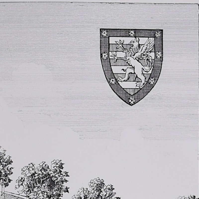 Downing College, Cambridge, engraving by Andrew Ingamells For Sale 2