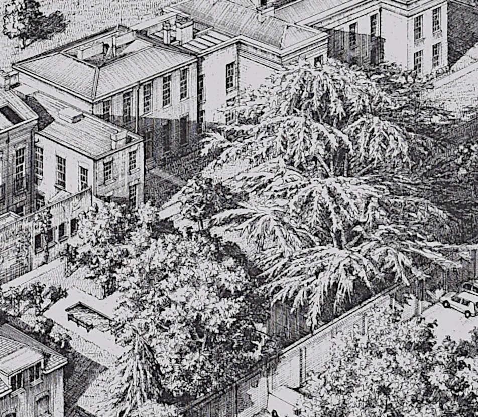 Downing College, Cambridge, engraving by Andrew Ingamells For Sale 3