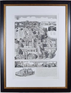 St John's College, Cambridge, Gravur von Andrew Ingamells
