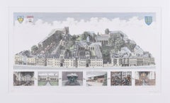 University College, Oxford etching by Andrew Ingamells