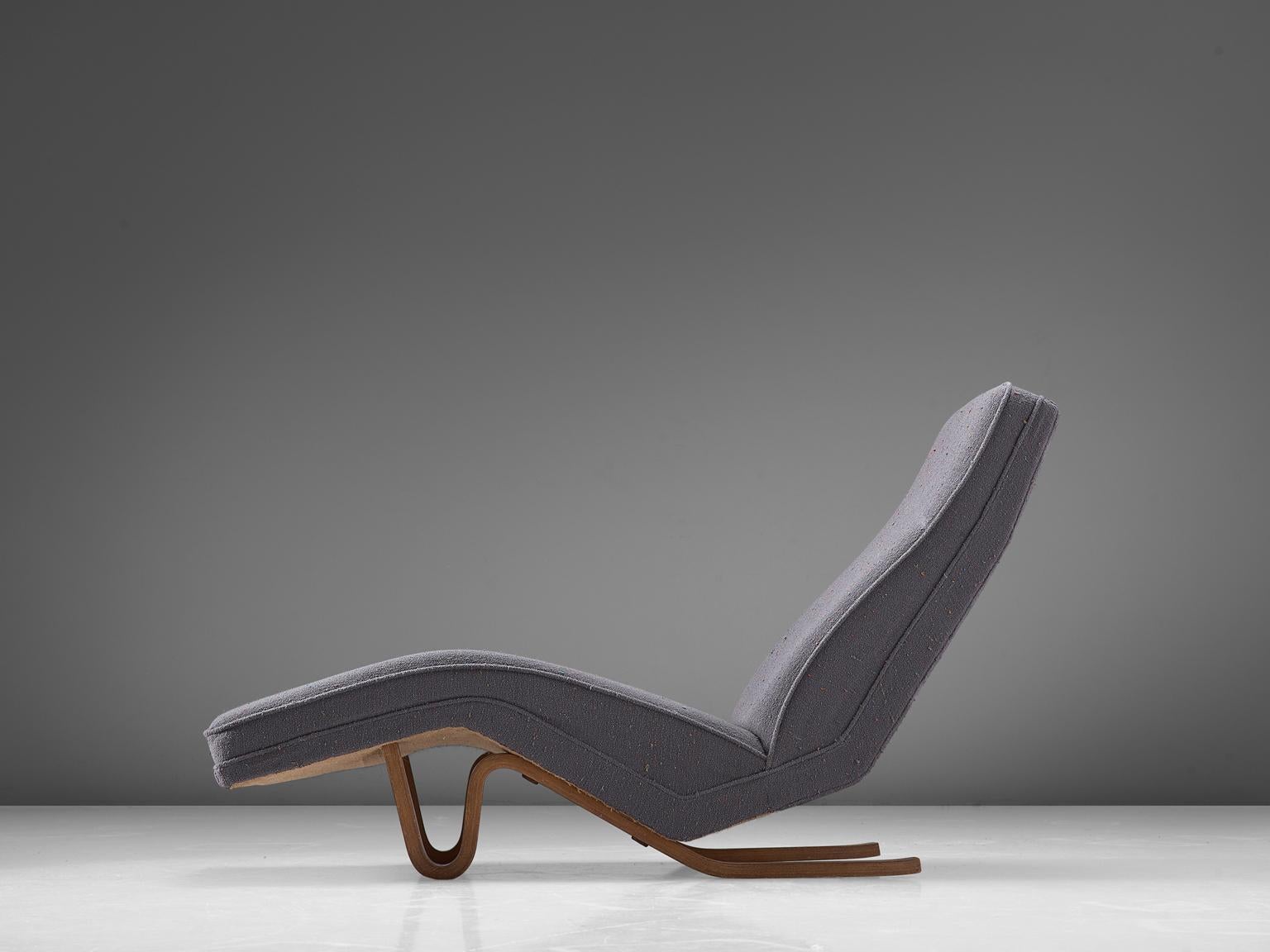 Mid-Century Modern Andrew J. Milne Daybed with Grey Upholstery