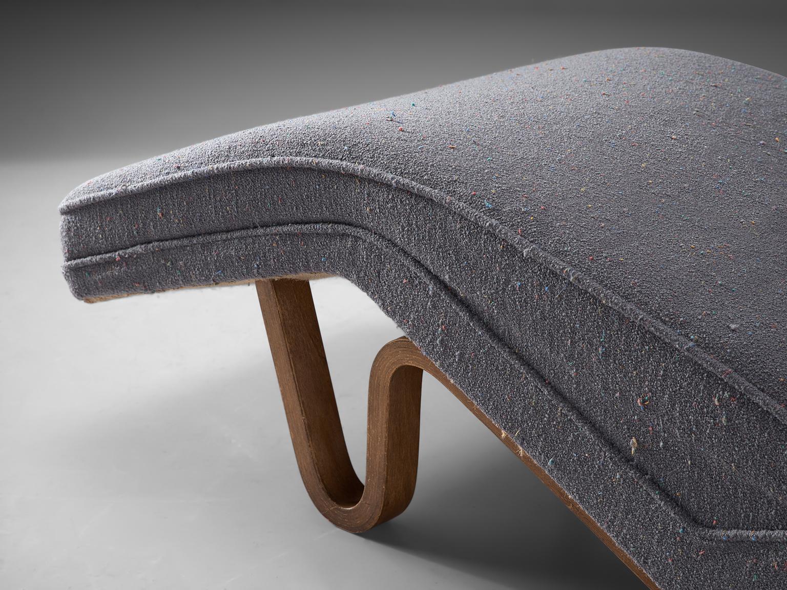Mid-20th Century Andrew J. Milne Daybed with Grey Upholstery