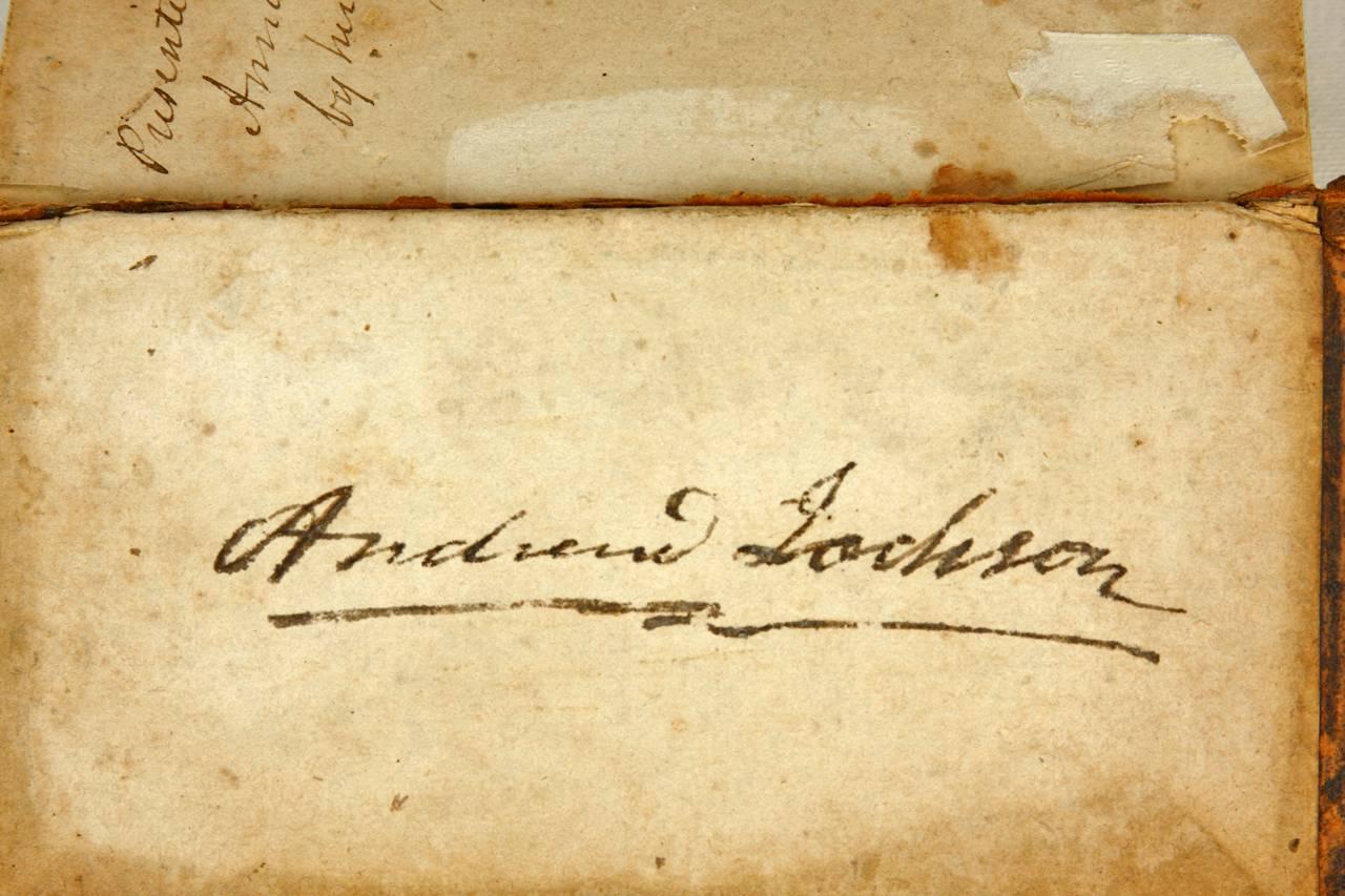 Andrew Jackson Signed Leather Bible, circa 1810 1