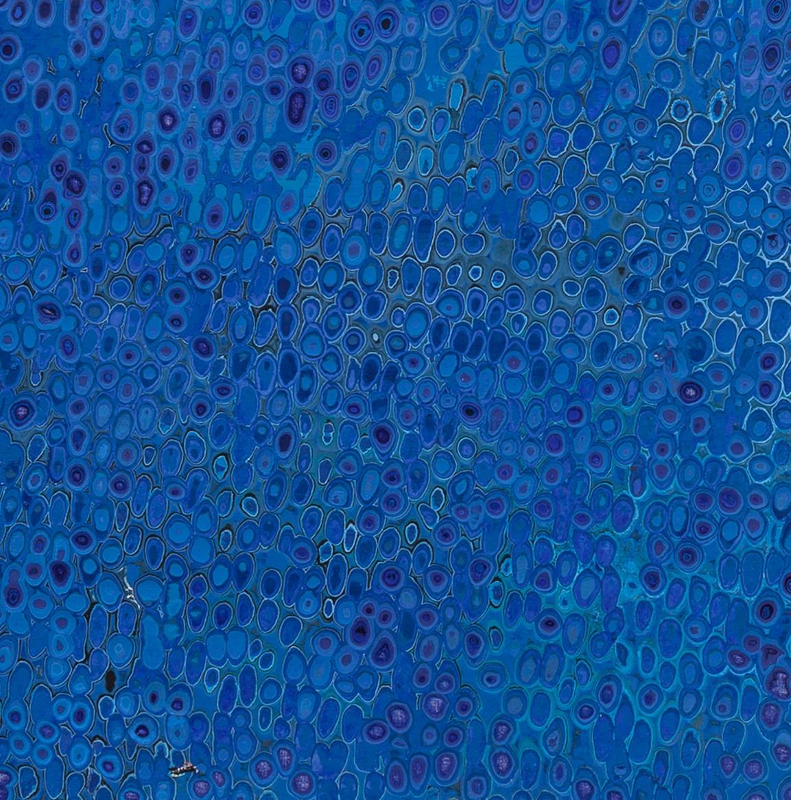 Blue 92 - Abstract Painting by Andrew Jensdotter