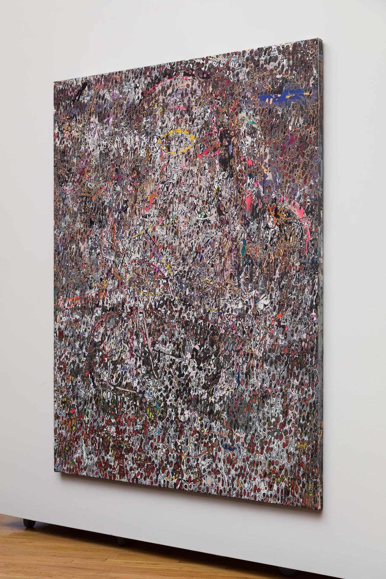 Les peintures et les dessins d'Andrew Jensdotter dépeignent la statique visuelle de l'imagerie collective. En exploitant les pages glacées des magazines et les requêtes de recherche en ligne, l'artiste transforme des ensembles de contenus
