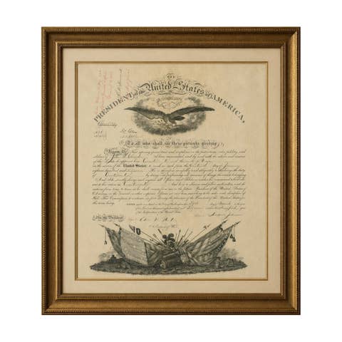 Andrew Johnson Military Commission 1867 – Quartermaster Appointment Civil War