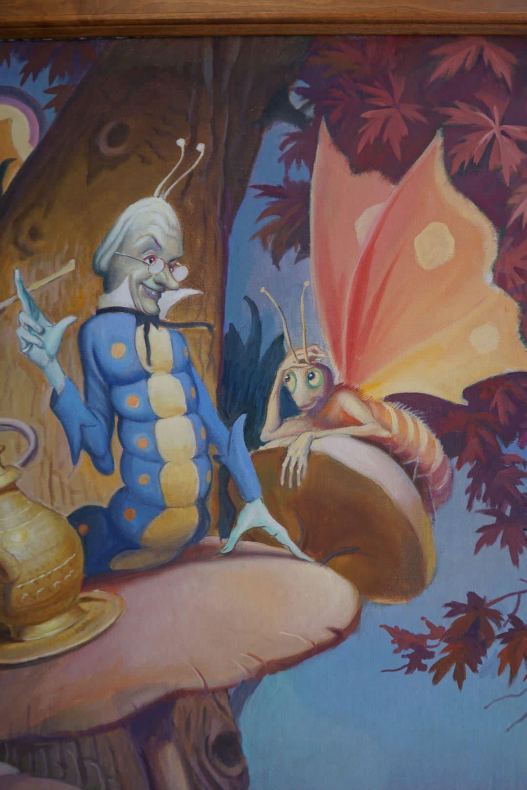 Alice im Wunderland, 1960er Jahre Großes Wandgemälde von Andrew Karoly & Louis Szanto im Angebot 4
