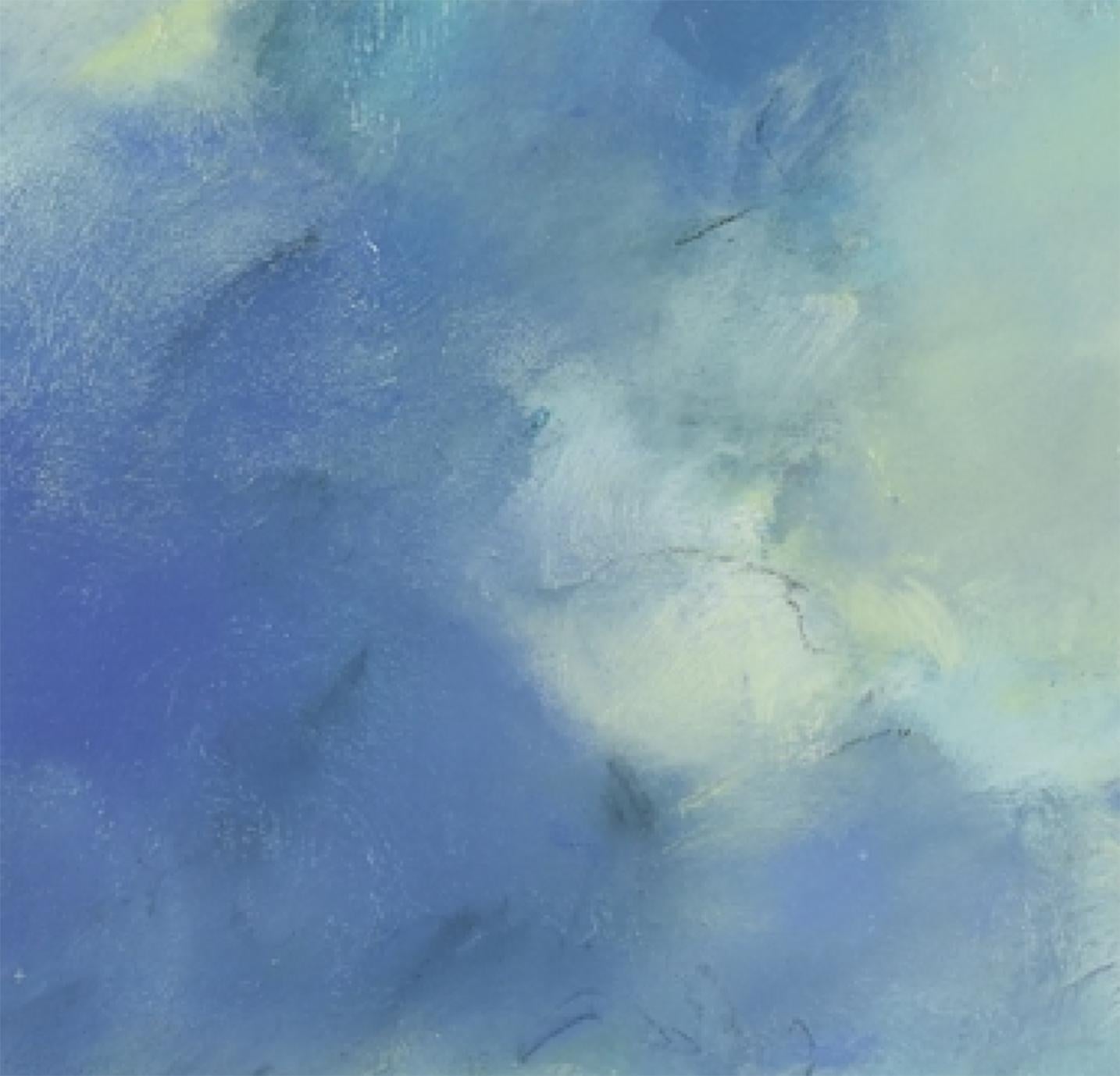 Respirer avant la tempête - Bleu Landscape Painting par Andrew Kinmont