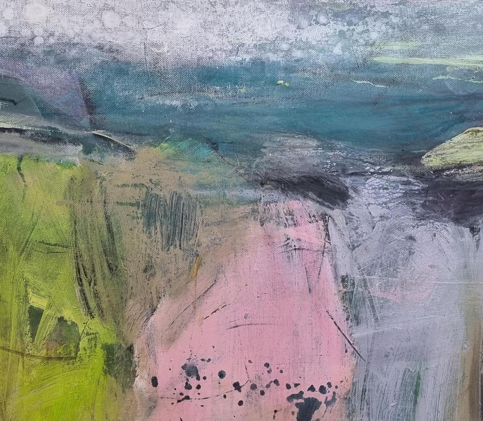 Colour Feeling - Contemporary British Landscape: Mixed Media on Canvas - Painting by Andrew Kinmont