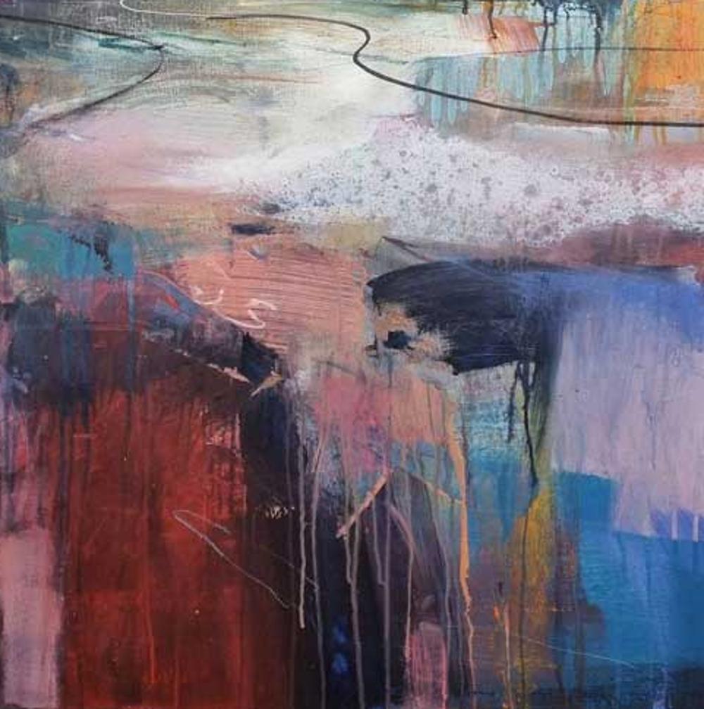 contemporary landscapes in mixed media