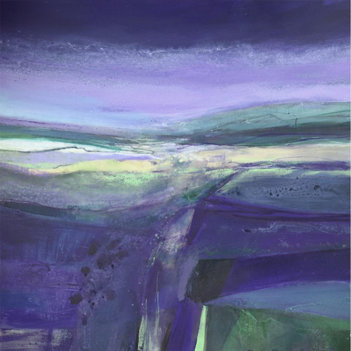 Andrew Kinmont Abstract Painting - In The Gloaming - contemporary abstract mixed media painting