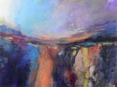 Rugged Mosaic - contemporary abstract mixed media painting