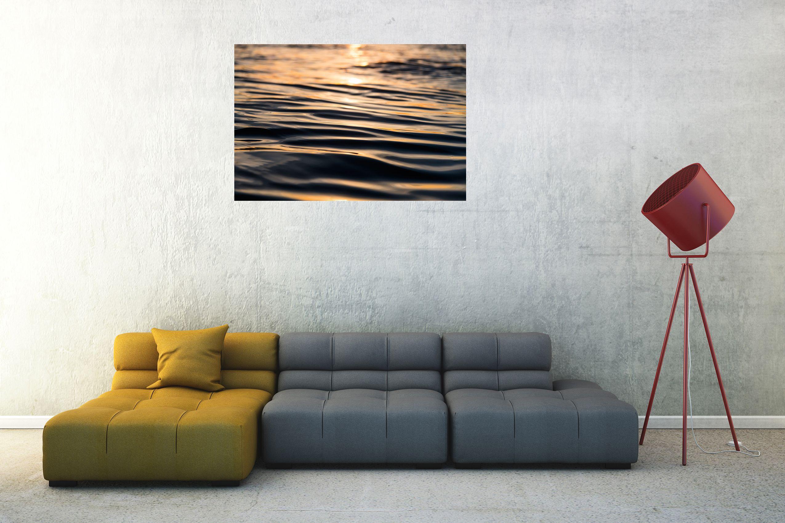 One of a series of images where Andrew has used a paddle board to capture a minimalist colour artwork. Laying down on the board created a unique perspective of the sea. This beautiful colour print shows that nature is the best artist displaying the