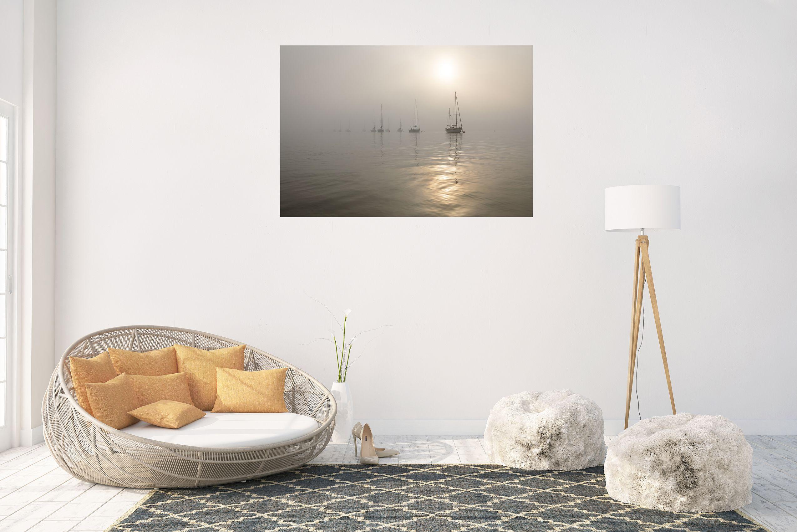 WATERWORLD 19. / Metallausgabe, Fotografie, C-Typ, C-Typ (Grau), Color Photograph, von Andrew Lever
