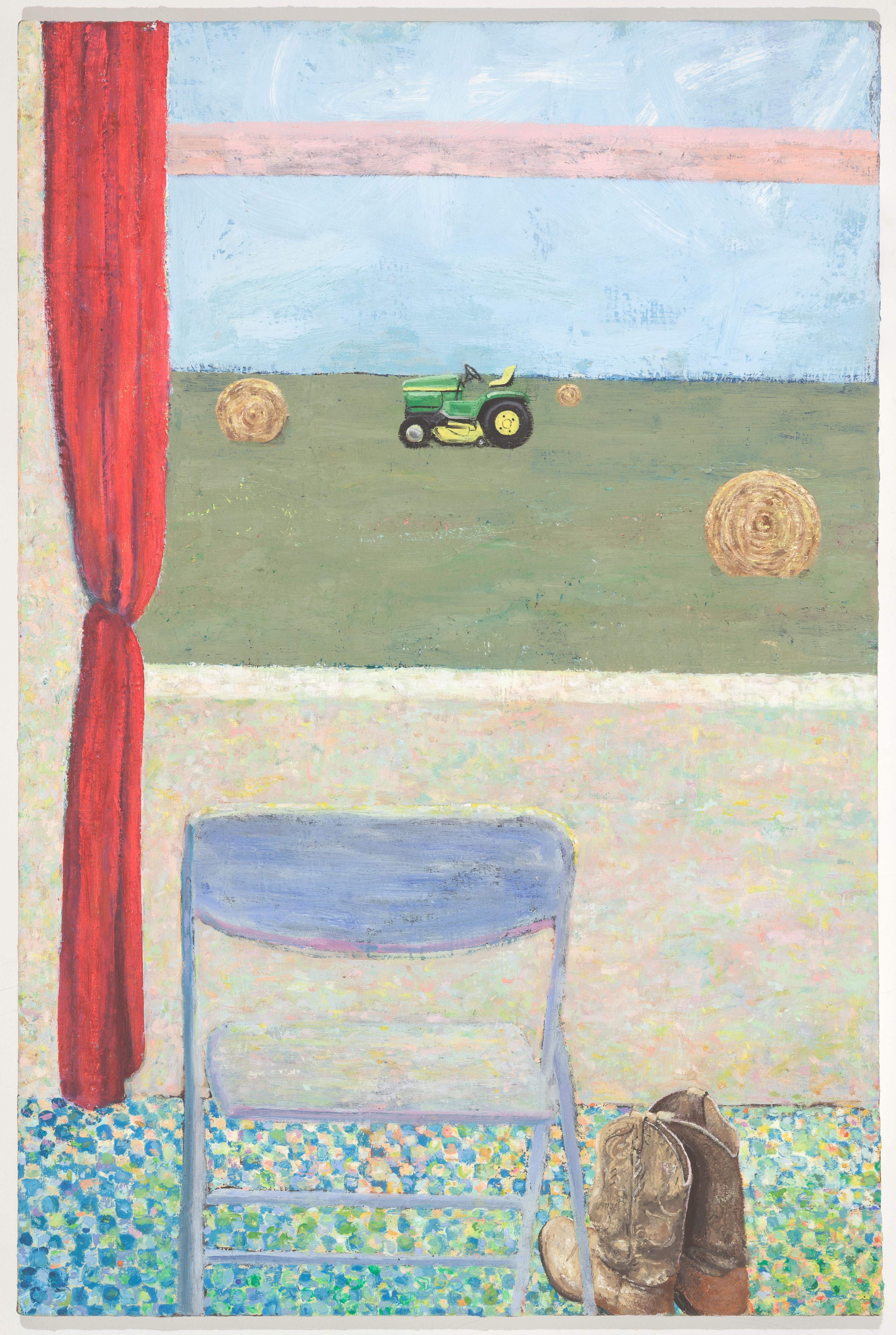 Figurative Painting di Andrew Lyman - Alla fattoria