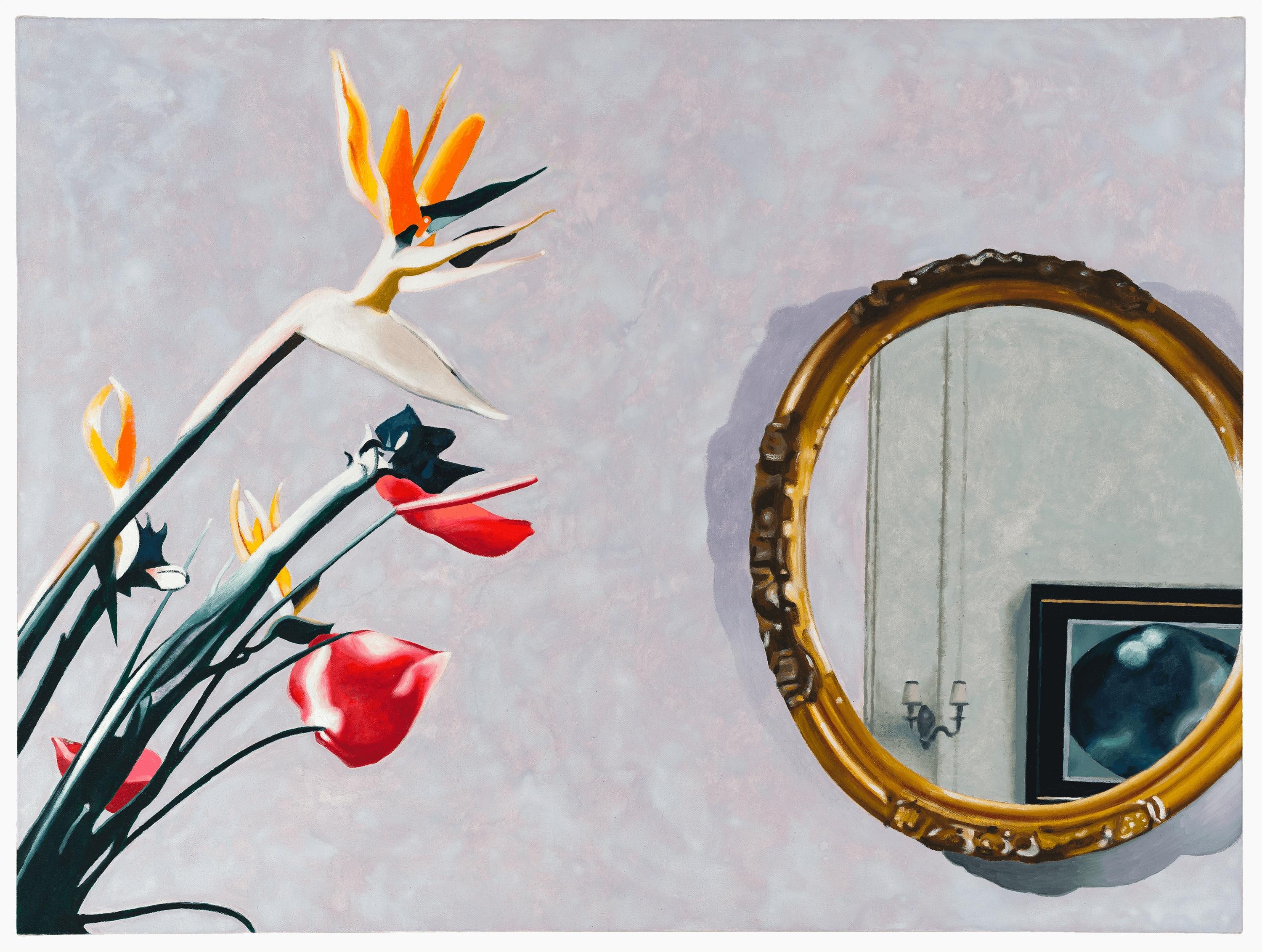 Andrew Lyman Figurative Painting – Gefälschte Blumen