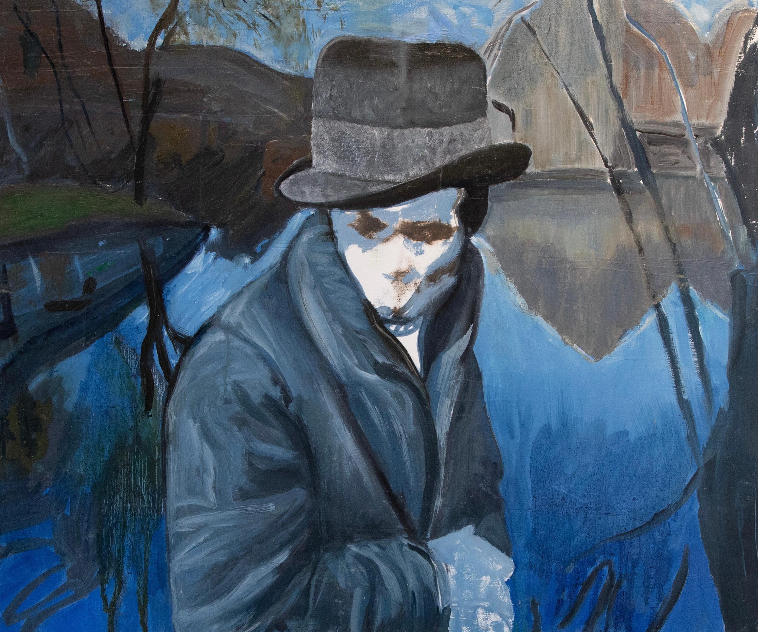 Figurative Painting di Andrew Lyman - Il cacciatore di corsie