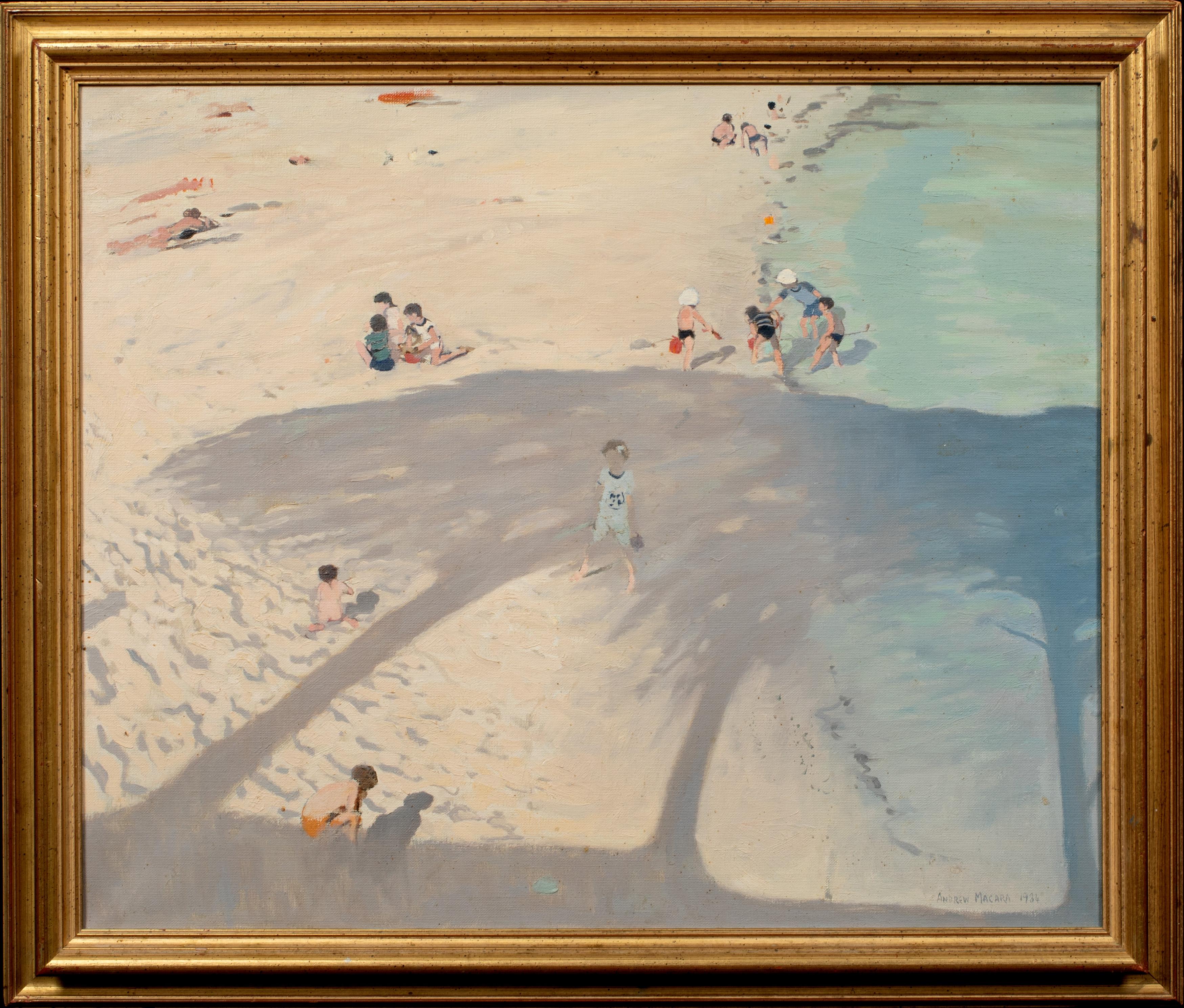 Andrew Macara  Landscape Painting - Beach Scene, 20th Century