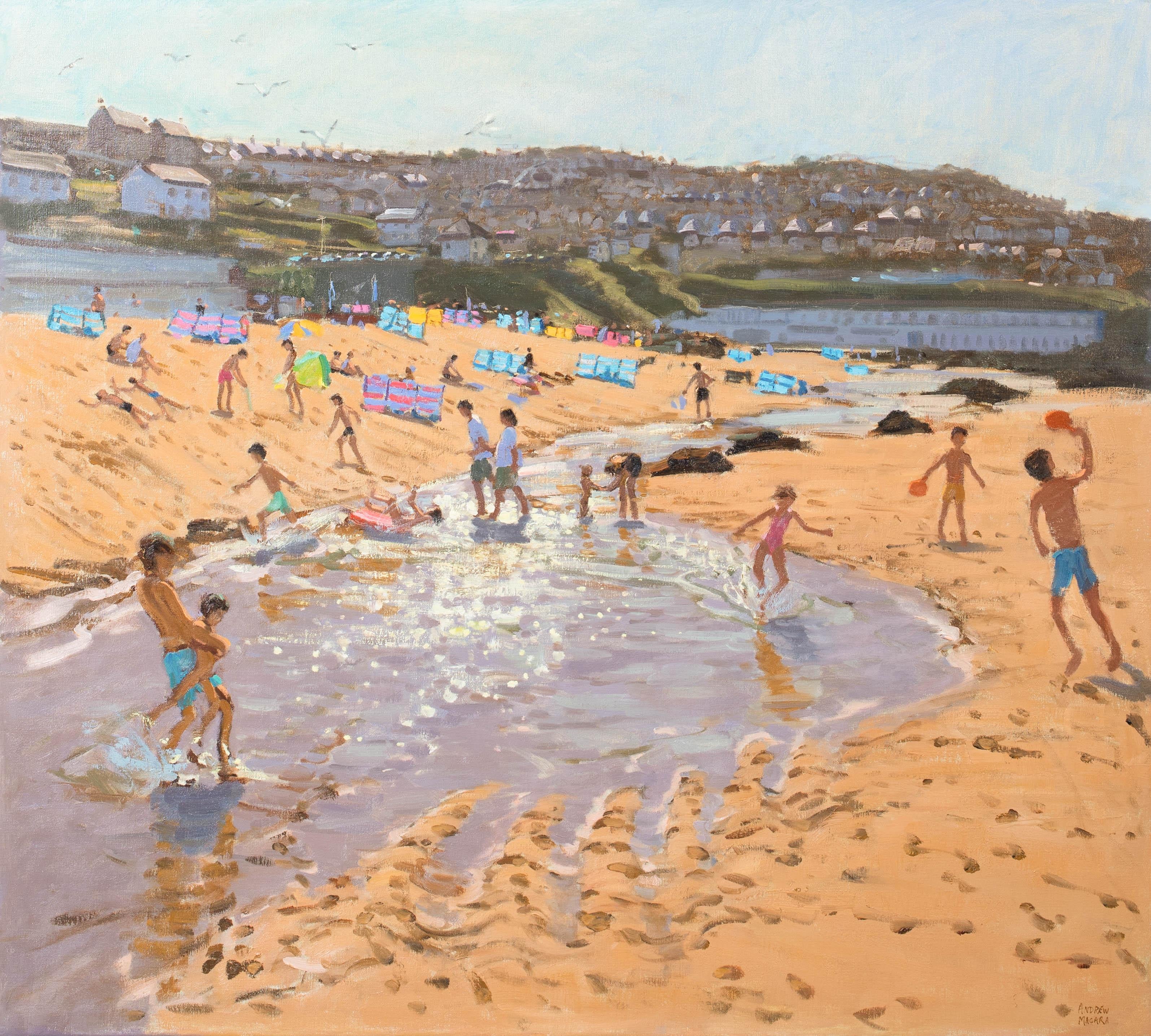 Sea Point, Cape Town, South Africa  by Andrew MACARA (b. 1944)  - Painting by Andrew Macara 