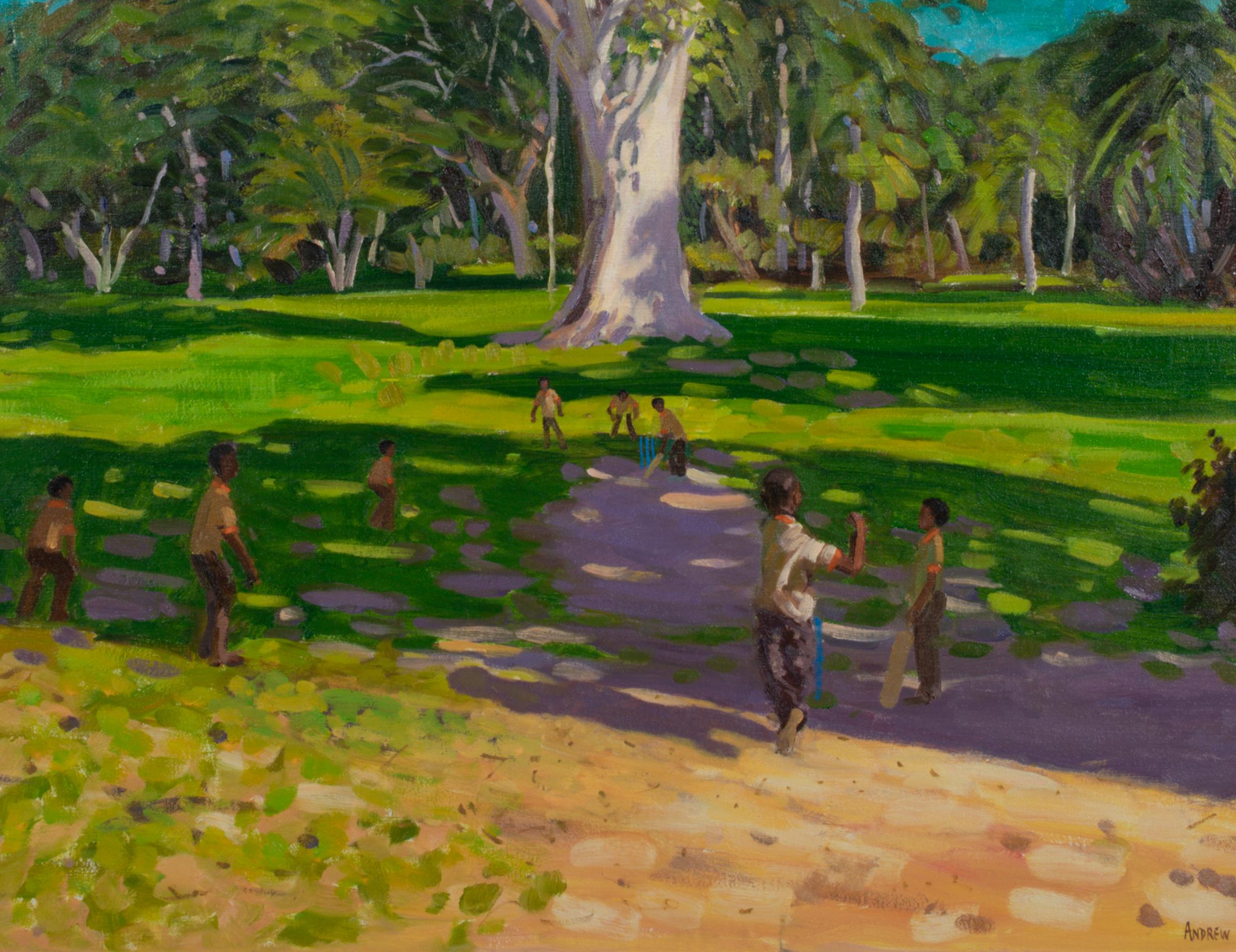 The Cricket Match, Botanical Gardens, Dominica, Grenadines, Westindische Inseln, 2001 im Angebot 1