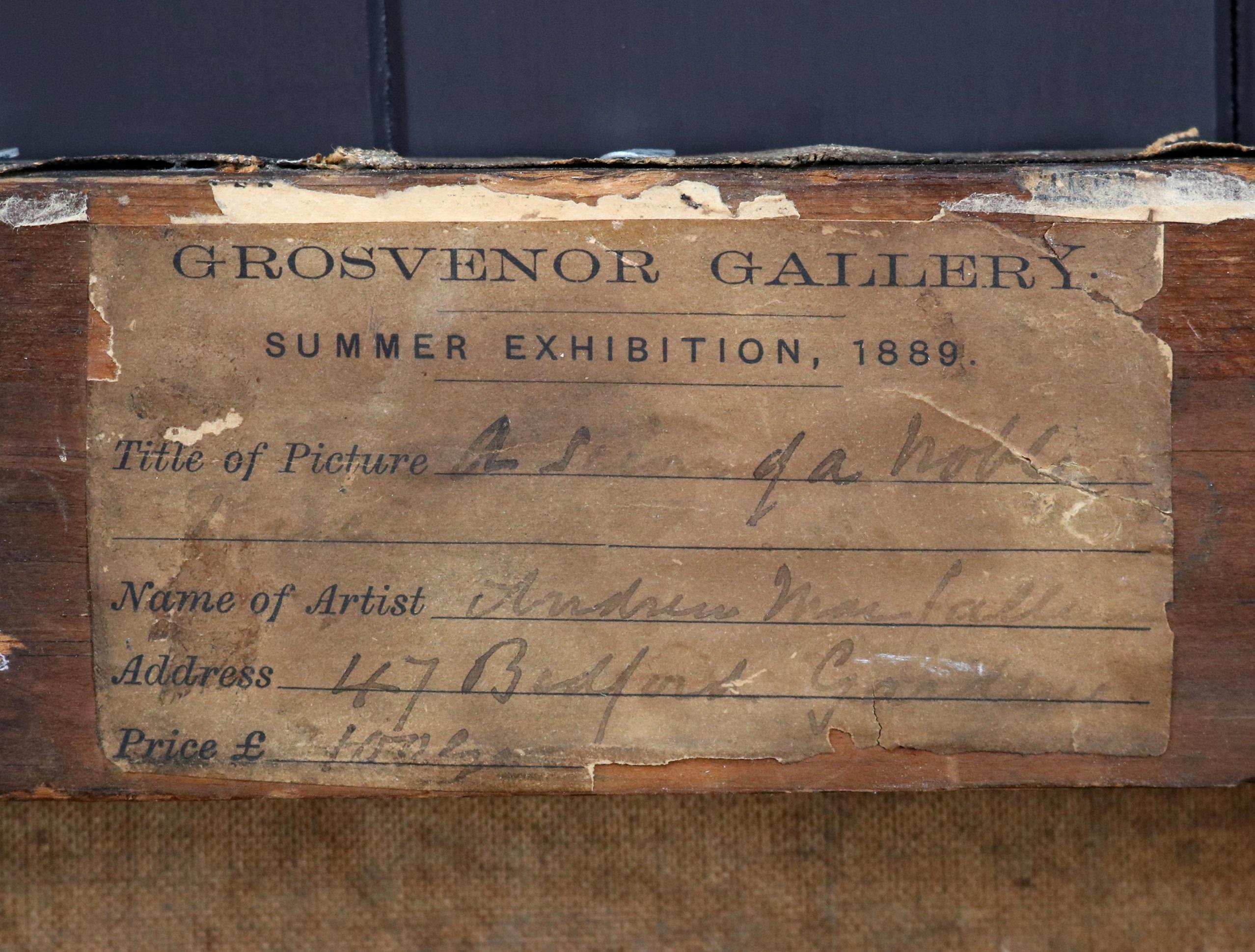 Scion of a Noble - 19ème siècle Exposition Peinture à l'huile Paysage forestier anglais en vente 8