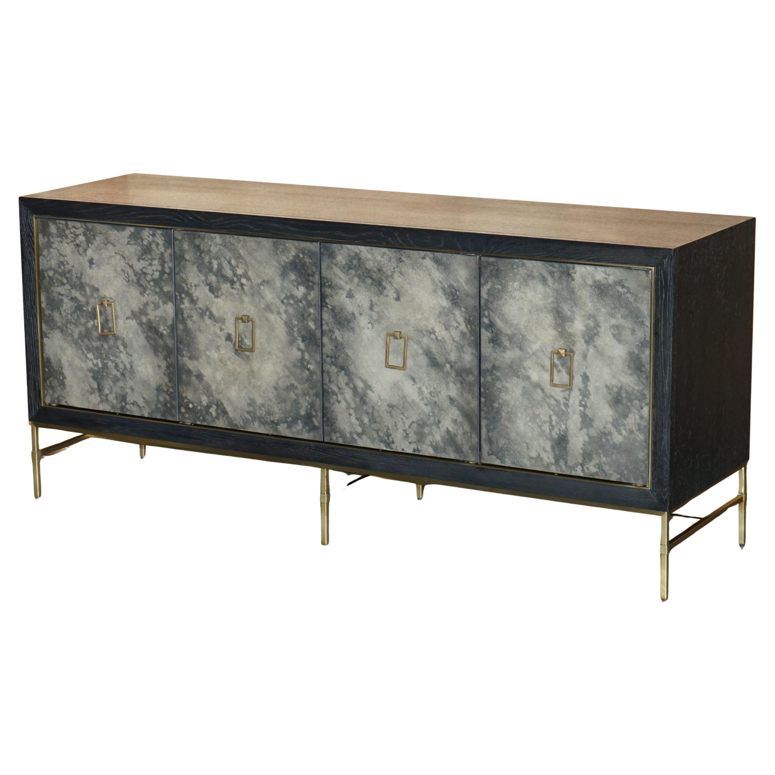 ANDREW MARTIN EDITH CHARCOAL & BRONZED SiDEBOARD STORAGE DRINK CABINET im Angebot