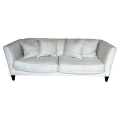 Andrew Martin 'Hannis' Custom 4 Seater Sofa In Rocco Hazy Sky Fabric
