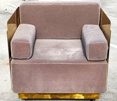 Andrew Martin Occasional Chair Polished Metal