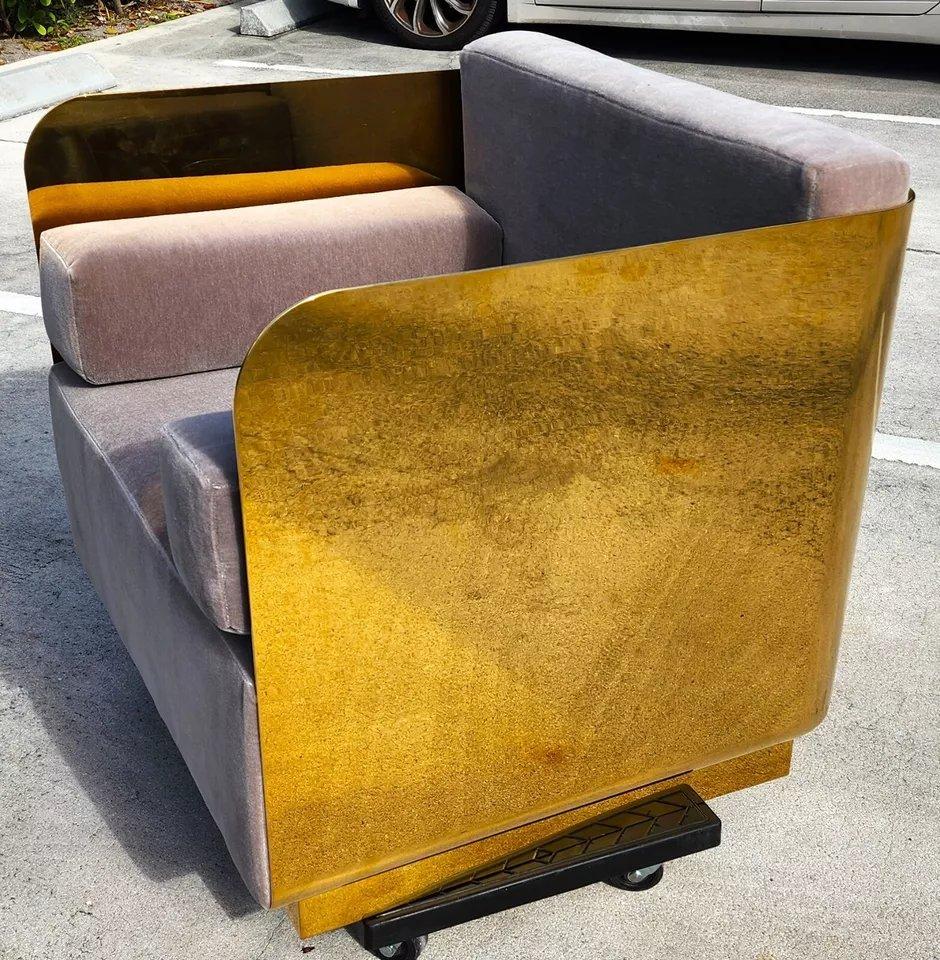 Sedia Occasionale Andrew Martin Metallo Lucido in vendita 2