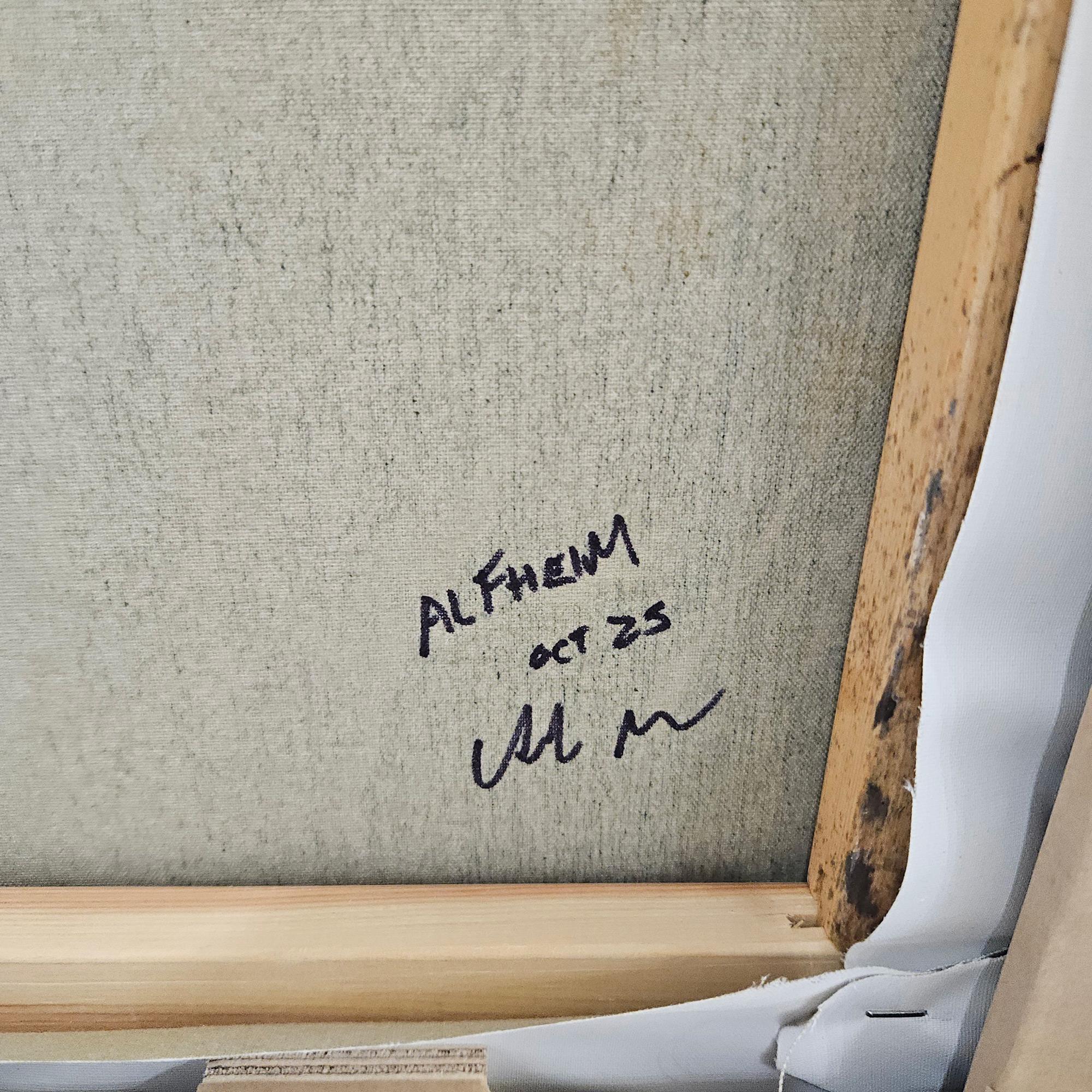 Alfheim (Grau), Landscape Painting, von Andrew McIntosh