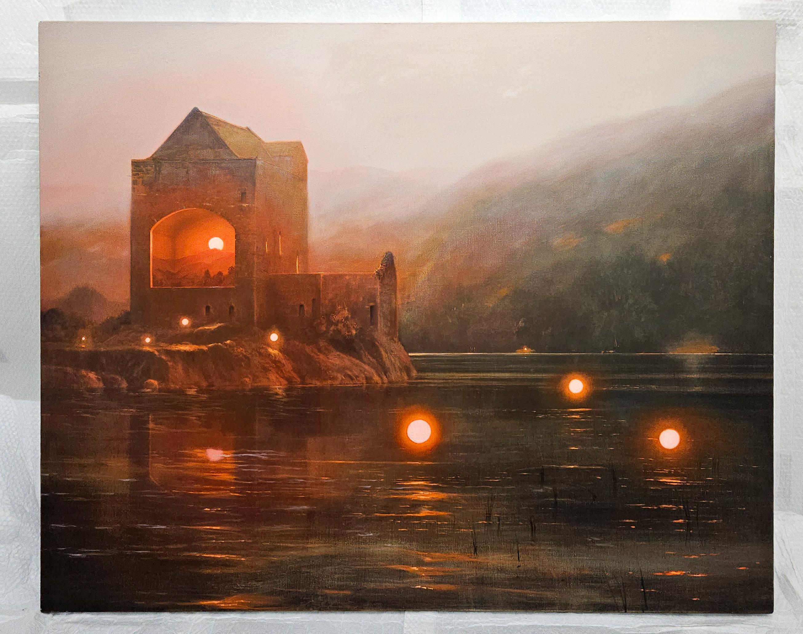 Carrick Lights – Painting von Andrew McIntosh