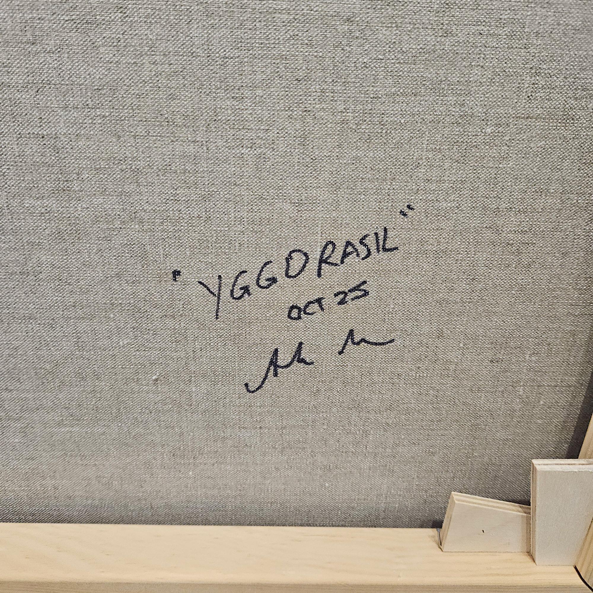 Yggdrasil (Grau), Landscape Painting, von Andrew McIntosh