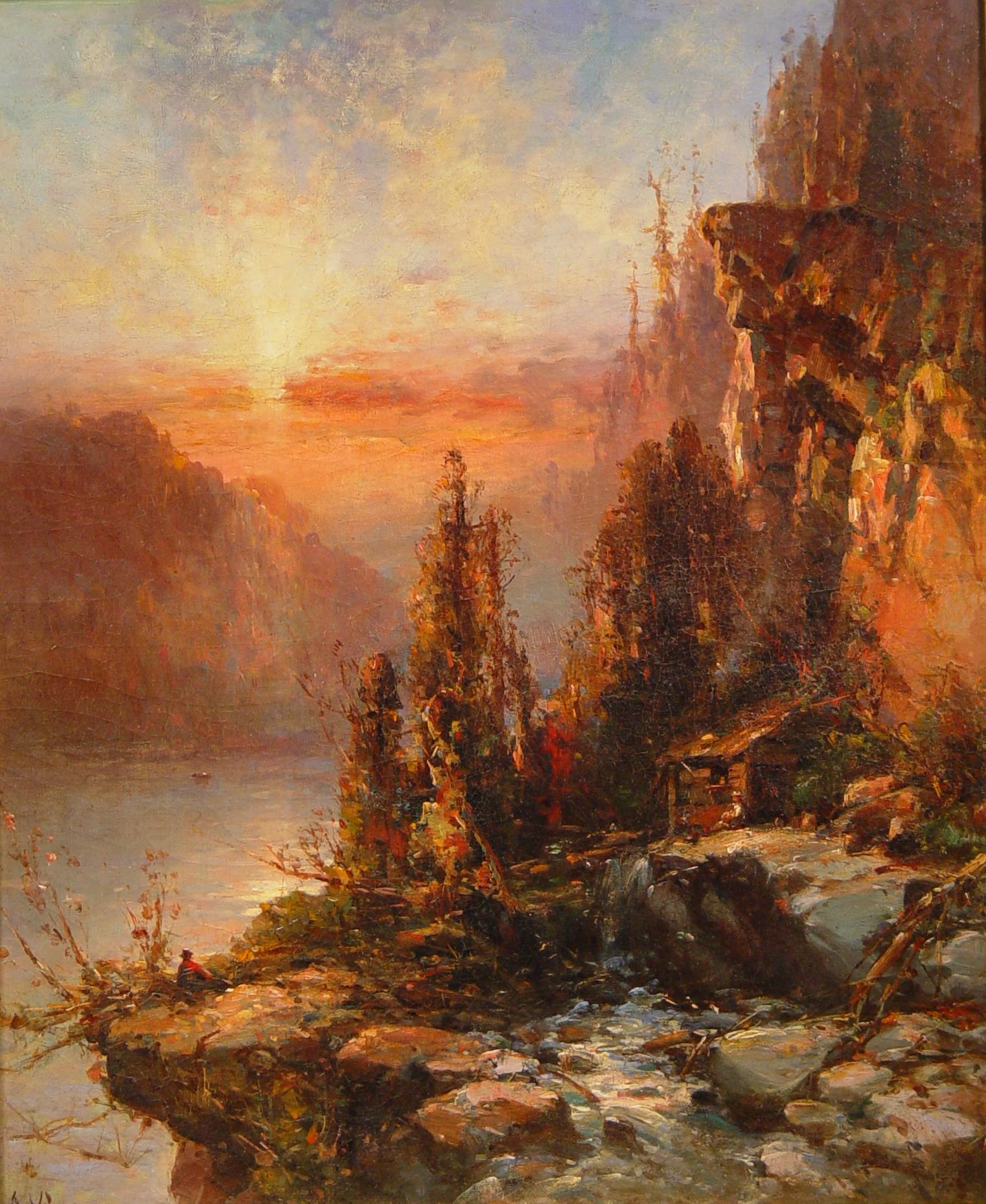 Mountain Retreat - Painting by Andrew Melrose