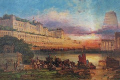 Tonalist Ancient Cityscape Painting