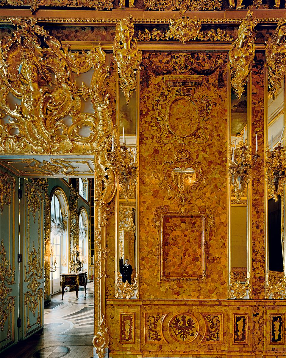 Archival Pigment Print

Reconstruction of famous amber room

All available sizes & editions for each size of this photograph:
40" x 30” - Edition of 10
50" X 40"- Edition of 5 + 2 Artist Proofs
60" X 50"-  Edition of 3 + 2 Artist Proofs

This