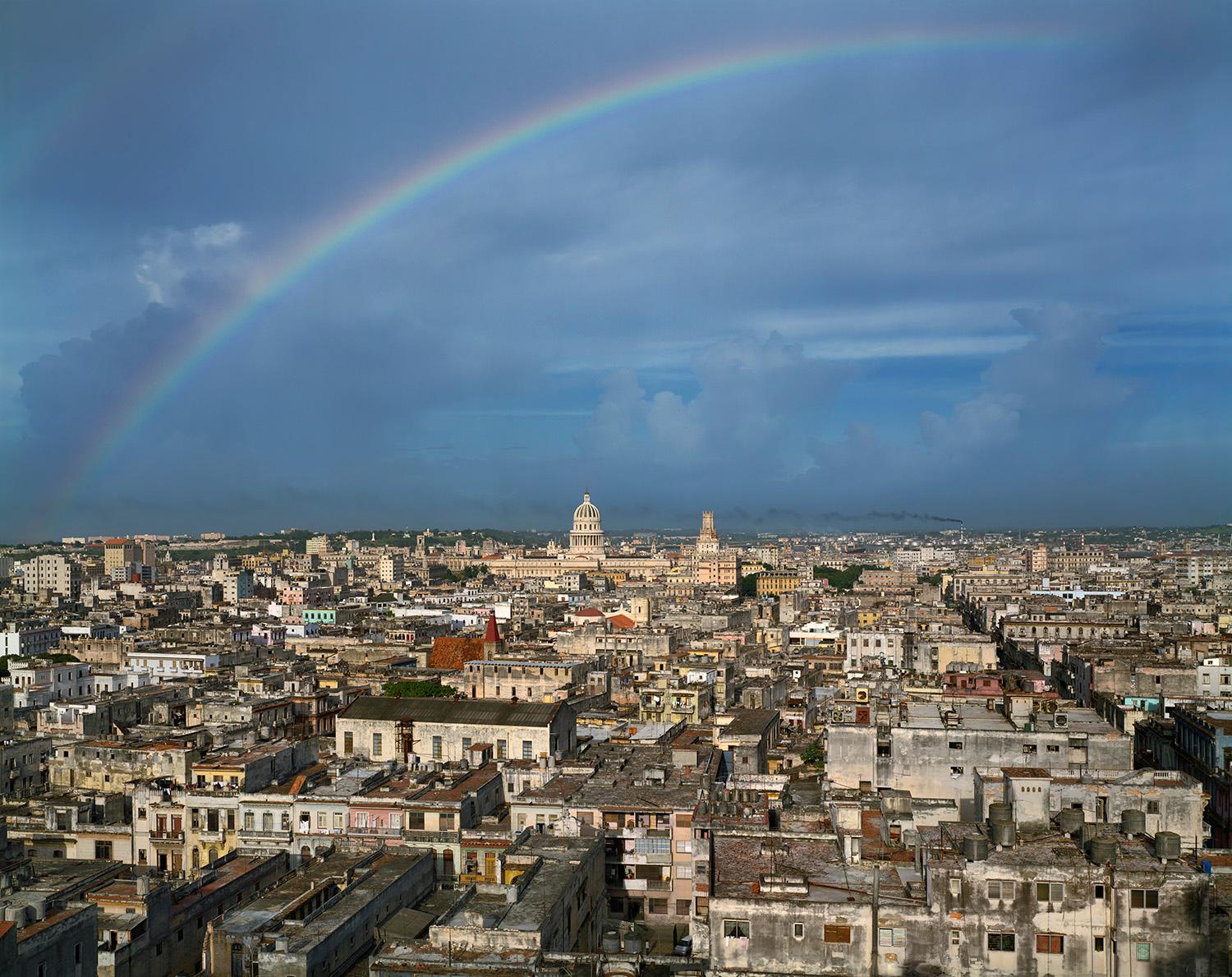 Archival Pigment Print

Rainbow over Central Havana

All available sizes & editions for each size of this photograph:
30" x 40” - Edition of 5 + 2 Artist Proofs
40" X 50"- Edition of 5 + 2 Artist Proofs
50" X 60"-  Edition of 5 + 2 Artist