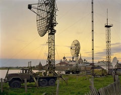 Andrew Moore - Green Trucks, White Nights, Solovki, 2002, Printed After