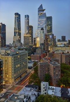 Andrew Moore - View of Hudson Yards from 10th Ave, 2022, Printed After