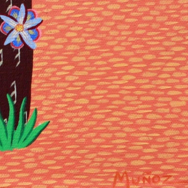 Solitude - original painting of a cactus by Andrew Munoz For Sale 4