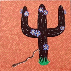 Solitude - original painting of a cactus by Andrew Munoz